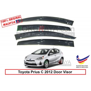 Toyota Prius C PriusC  2012 AG Door Visor Air Press Wind Deflector (Big 12cm Width)